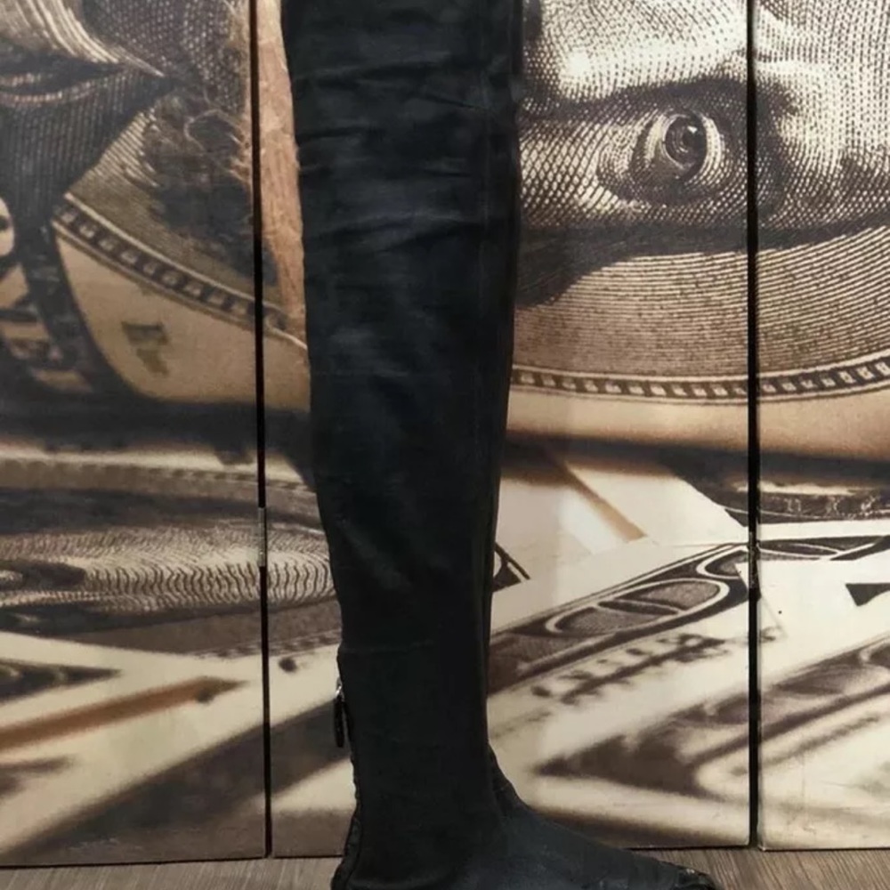 Chanel over the knee boots RARE!